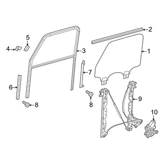 Mercedes-Benz OE - Front Door - Glass & Hardware