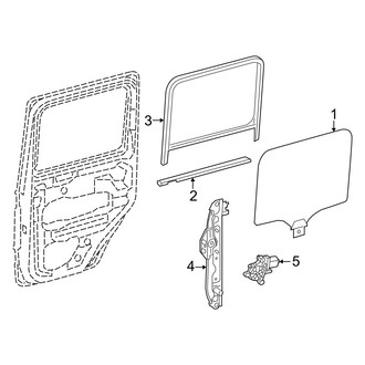 Mercedes-Benz OE - Rear Door - Glass & Hardware
