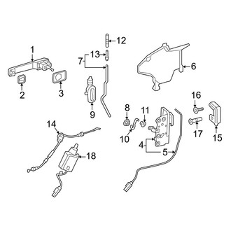 Mercedes-Benz OE - Rear Door - Lock & Hardware (Handle & Lock)