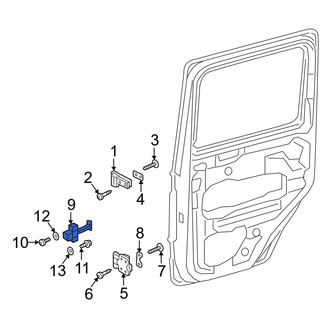 Mercedes-Benz OE - Center Right Door Check