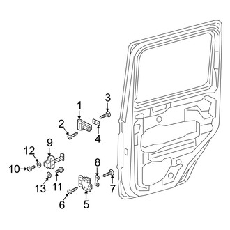 Mercedes-Benz OE - Rear Door - Lock & Hardware (Hinges & Door Check)