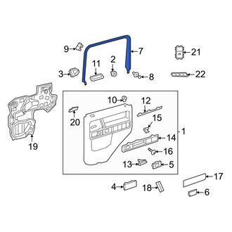 Mercedes-Benz OE - Center Right Door Window Molding