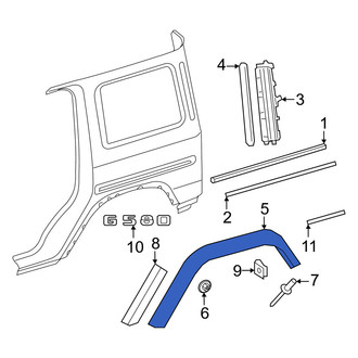 Mercedes-Benz OE - Rear Left Fender Flare