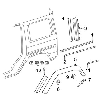 Mercedes-Benz OE - Quarter Panel - Exterior Trim
