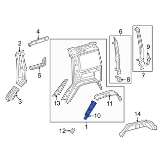 Mercedes-Benz OE - Rear Left Outer Wheel Housing Side Panel