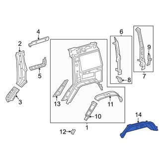 Mercedes-Benz OE - Rear Left Outer Wheel Housing Side Panel