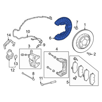 Mercedes-Benz OE - Rear Brake Dust Shield