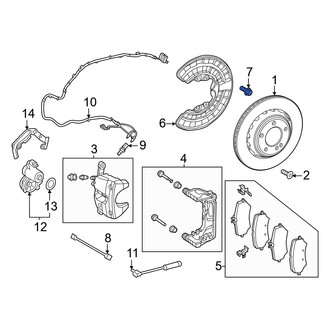 Mercedes-Benz OE - Brake Dust Shield Bolt