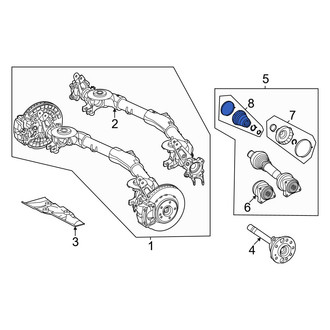 Mercedes-Benz OE - Front Outer CV Joint Boot Kit