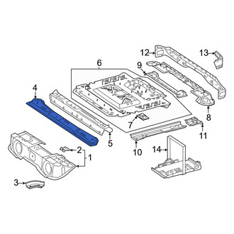 Mercedes-Benz OE - Rear Seat Frame Mounting Base