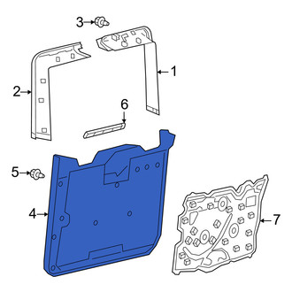Mercedes-Benz OE - Front Right Inner Door Interior Trim Panel