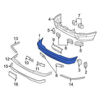 Mercedes-Benz OE - Front Bumper Cover