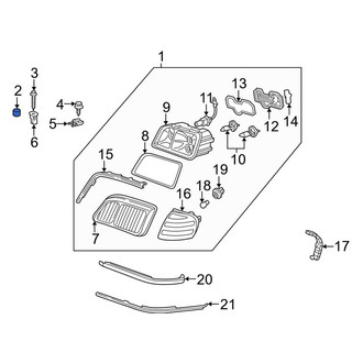 Mercedes-Benz OE - Inner Headlight Mounting Screw