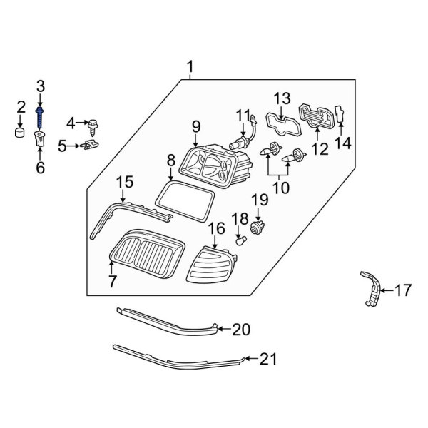 Headlight Mounting Screw