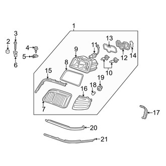 Mercedes-Benz OE - Front Lamps - Headlamp Components