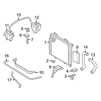 Mercedes-Benz OE - Cooling - Radiator & Components (2.2L Gas)
