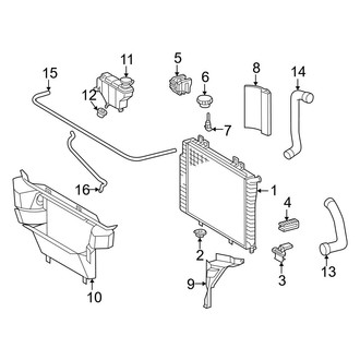Mercedes-Benz OE - Cooling - Radiator & Components (Naturally Aspirated 2.3L)