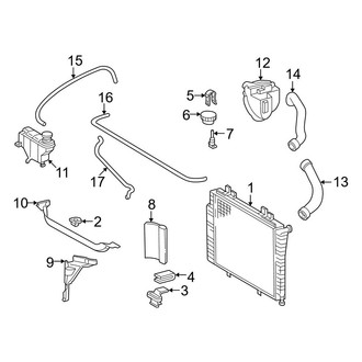 Mercedes-Benz OE - Cooling - Radiator & Components (Inline), (Sedan)