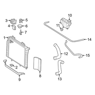 Mercedes-Benz OE - Cooling - Radiator & Components (Sedan V6 2.8L)