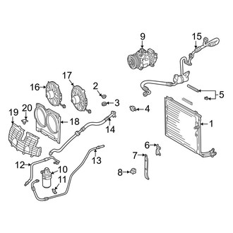 Mercedes-Benz OE - Air Conditioner & Heater - Condenser, Compressor & Lines (Base)