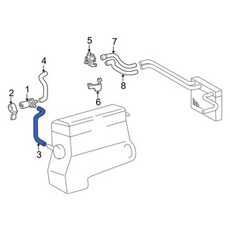 Mercedes-Benz OE - HVAC Heater Hose
