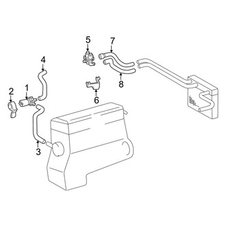 Mercedes-Benz OE - Air Conditioner & Heater - Pump & Hoses (Recirculating), (Base)