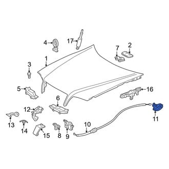 Mercedes-Benz OE - Front Hood Release Handle