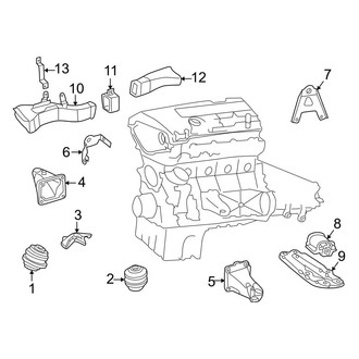 Mercedes-Benz OE - Engine & Transmission Mounting (2.2L Gas)