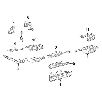 Mercedes-Benz OE - Exhaust System - Exhaust Components (2.2L Gas)