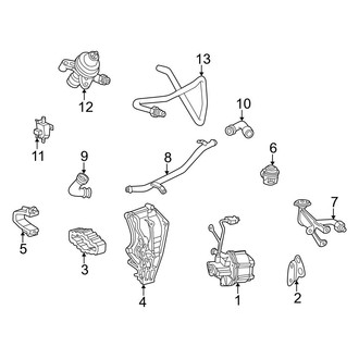 Mercedes-Benz OE - Emission System - Emission Components (2.2L Gas)