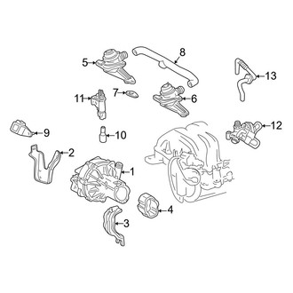 Mercedes-Benz OE - Emission System - Emission Components (Sedan V6 2.8L)