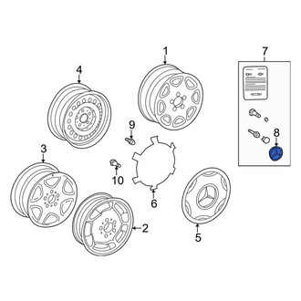 Mercedes-Benz OE - Wheel Cap