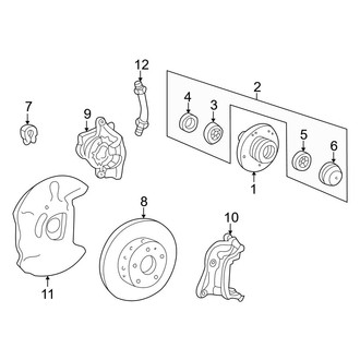 Mercedes-Benz OE - Front Suspension - Brake Components