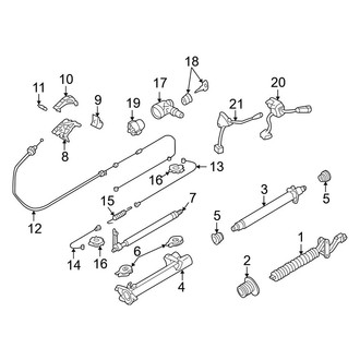 Mercedes-Benz OE - Steering Column Assembly (With Manual Adjustment, With Manual Adjustment)