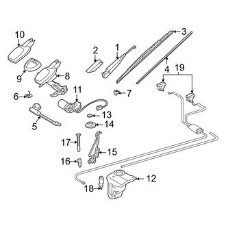 Mercedes-Benz OE - Windshield - Wiper & Washer Components