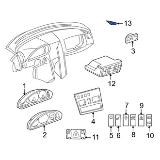 Mercedes-Benz OE - Rear Speaker Cover