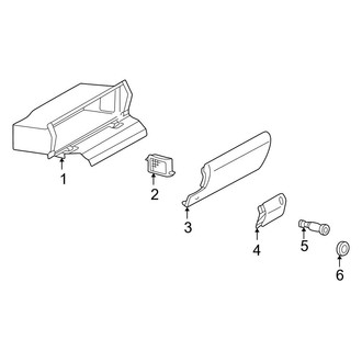 Mercedes-Benz OE - Instrument Panel - Glove Box