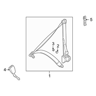 Mercedes-Benz OE - Restraint Systems - Front Seat Belts