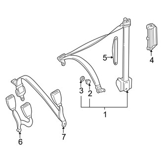 Mercedes-Benz OE - Restraint Systems - Rear Seat Belts
