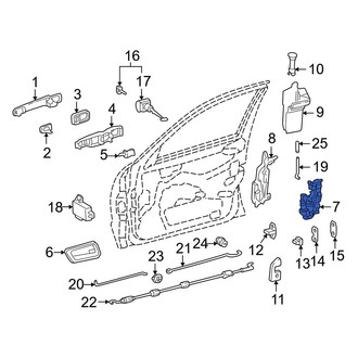 Mercedes-Benz OE - Front Left Door Latch Assembly