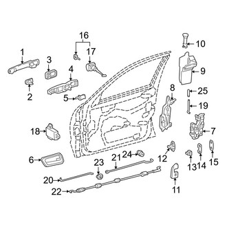 Mercedes-Benz OE - Front Door - Lock & Hardware