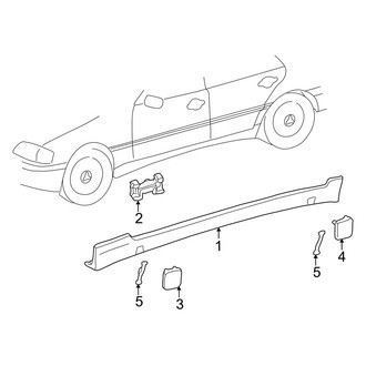 Mercedes-Benz OE - Pillars, Rocker & Floor - Exterior Trim