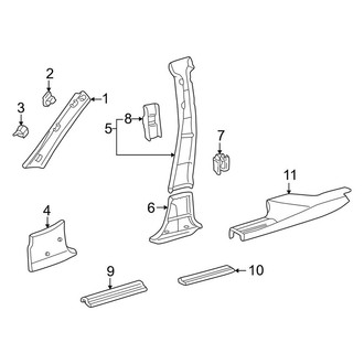 Mercedes-Benz OE - Pillars, Rocker & Floor - Interior Trim