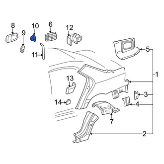 Mercedes-Benz OE - Fuel Door Bumper