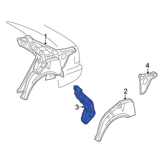 Mercedes-Benz OE - Rear Left Body C-Pillar