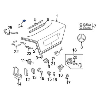 Mercedes-Benz OE - Deck Lid Stop Buffer