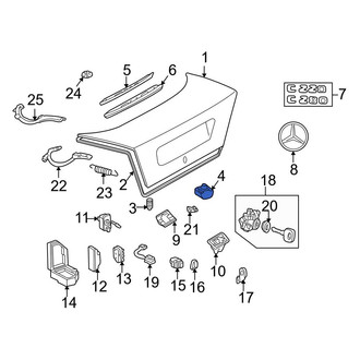 Mercedes-Benz OE - Deck Lid Stop Buffer