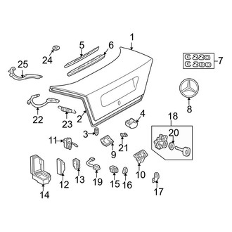 Mercedes-Benz OE - Trunk Lid - Lid & Components
