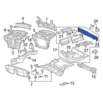 Mercedes-Benz OE - Rear Suspension Subframe Crossmember