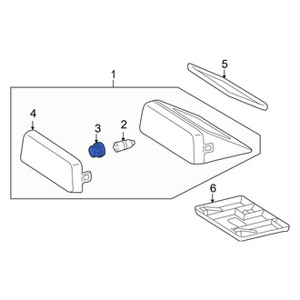 Mercedes-Benz OE - Rear Center High Mount Stop Light Socket